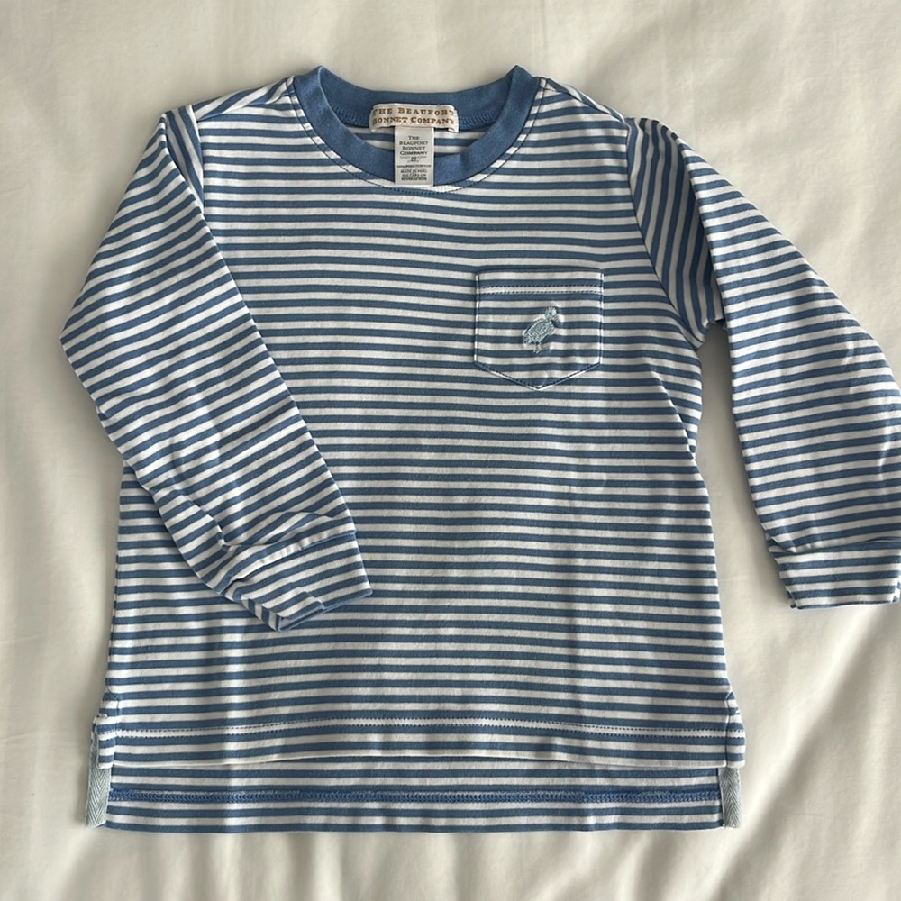 The Beaufort Bonnet Company Long Sleeve Striped Tee